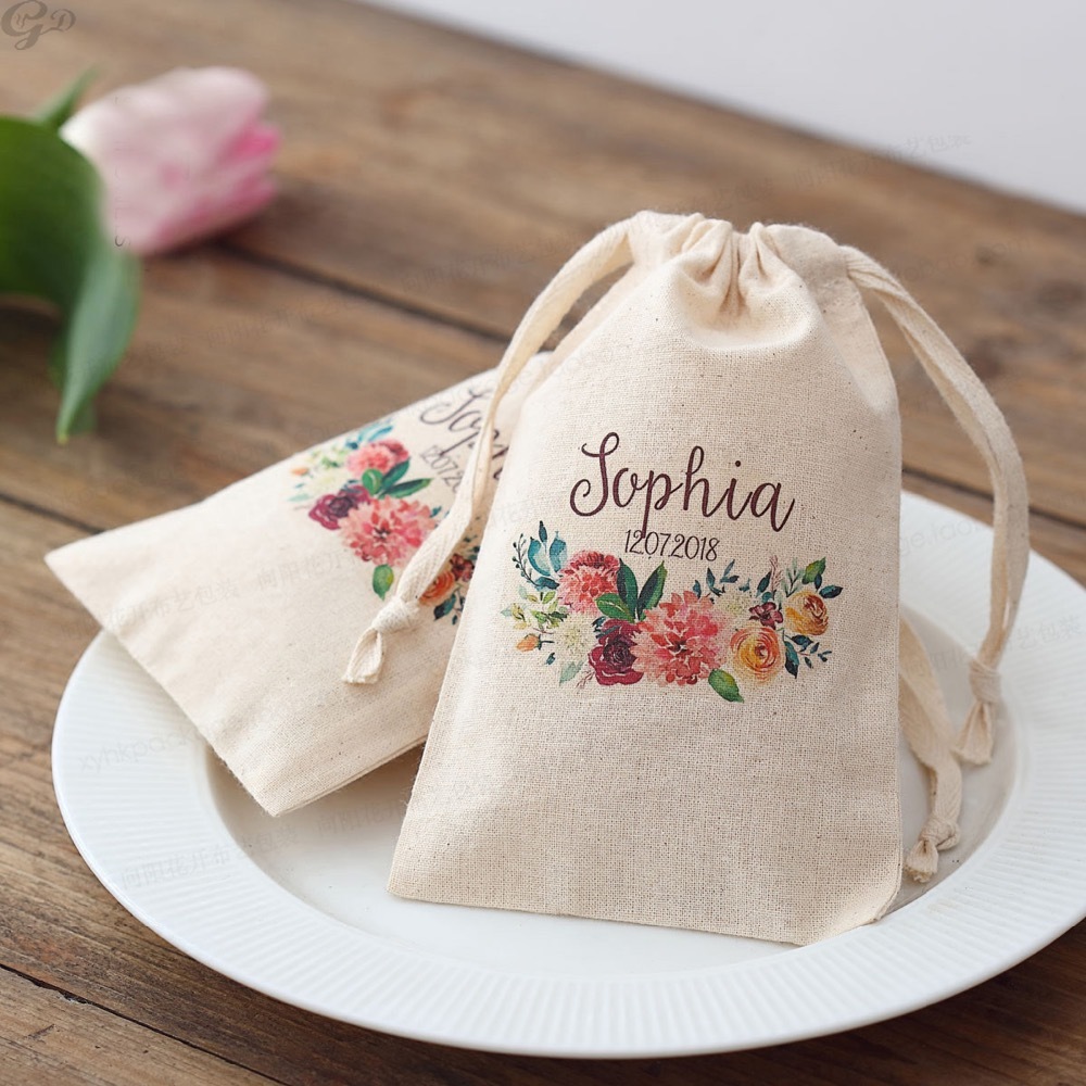 Baby Clothing Names - 100 pièces nom personnalisé Logo mariage