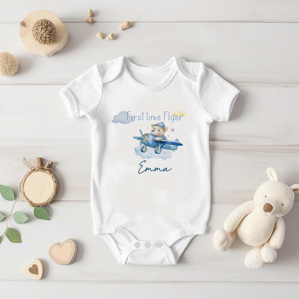 Baby Clothing Names - Barboteuse décontractée à manches courtes avec