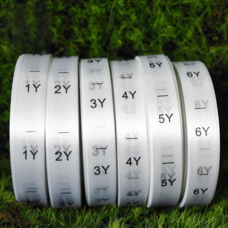 Baby Clothing Labels - 1000 étiquettes par rouleau, tailles pour